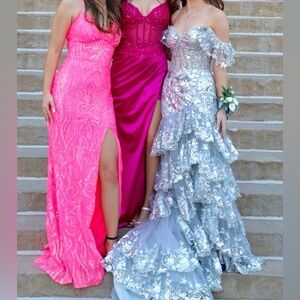 Elegant Silver Women's Dresses